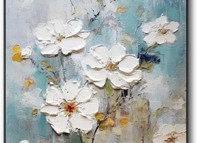 《绚烂印象·花语浓》 ‌厚油彩花卉油画原创手绘印象派艺术画 家居装饰画‌客厅卧室艺术挂画AM2348