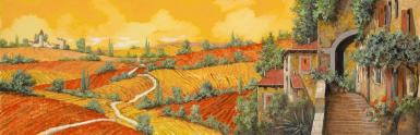 美坊纯手绘欧式油画山水风景客厅画装饰画壁画丰收聚宝盆挂画定制 纯手绘油画 实木装裱 私人定制 彰显品位