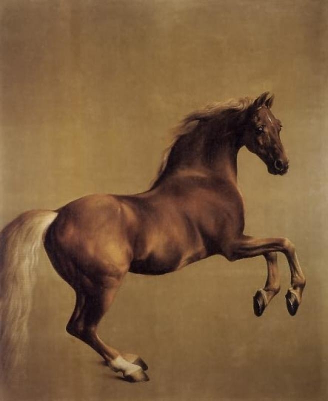 枣红马 Whistlejacket ，骏马油画，美坊全手工油画，世界名画复刻 ，美坊手绘油画 世界名画惊马图 一马当先 油画寓意 一马当先